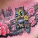 tattoo galleries/ - Owl and Birdhouse tattoo